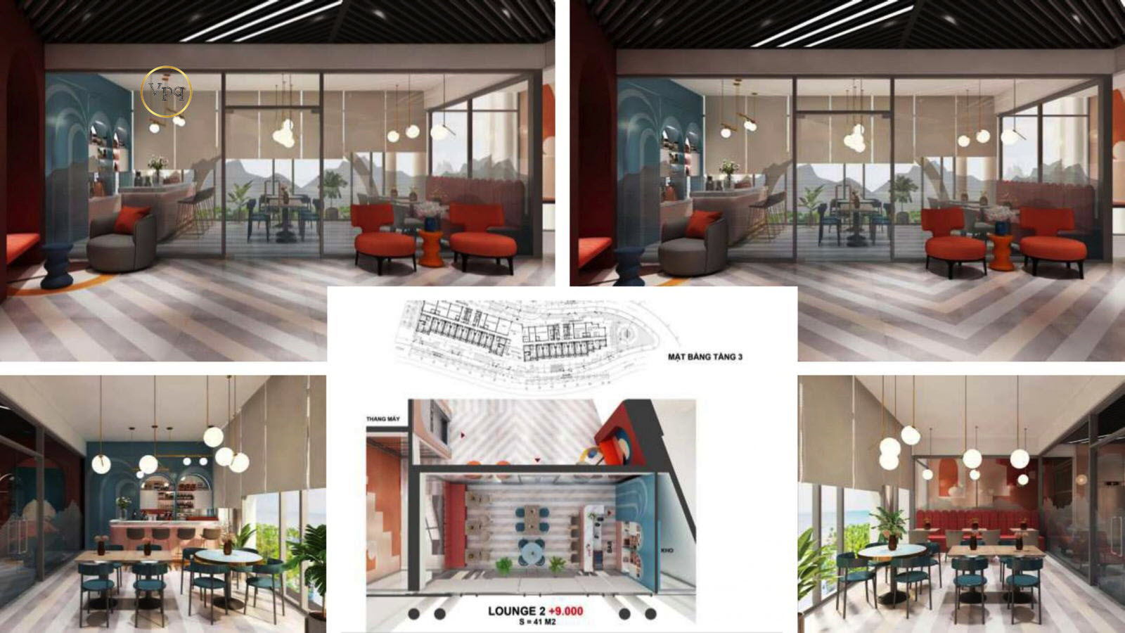 Lounge 1 - 41m2 tại tầng 3